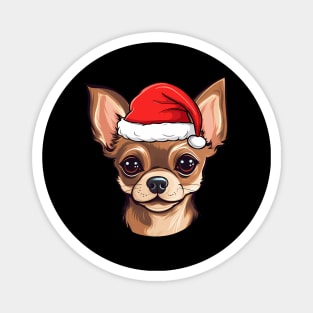 Santa Chihuahua Christmas Puppy Dog Lover Magnet